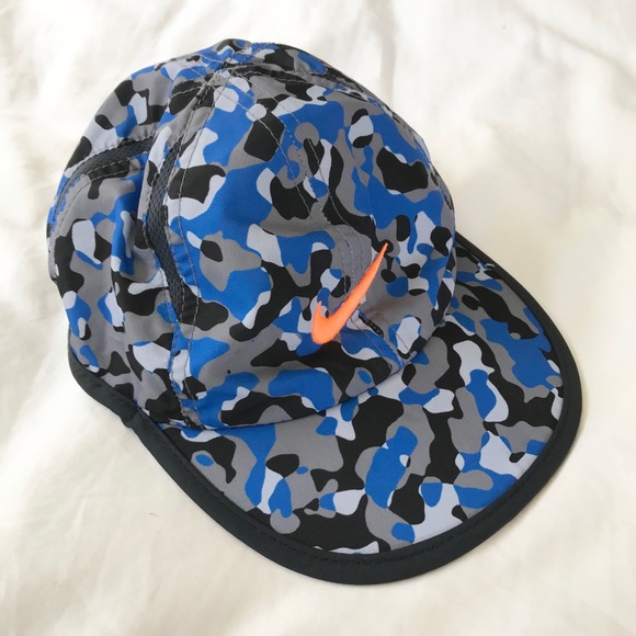 nike blue camo hat